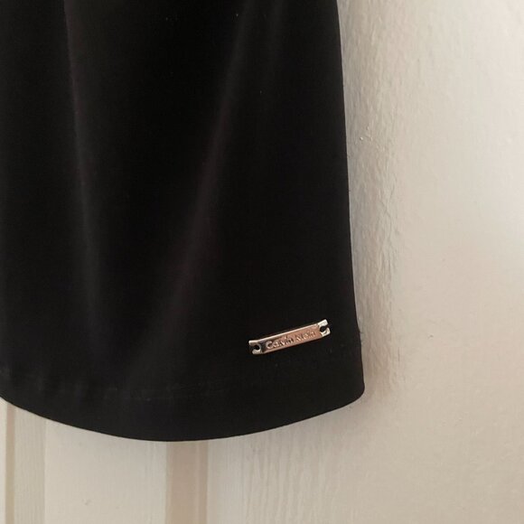 Calvin Klein Pearl Embellished Black Sleeveless Top - Picture 10 of 12